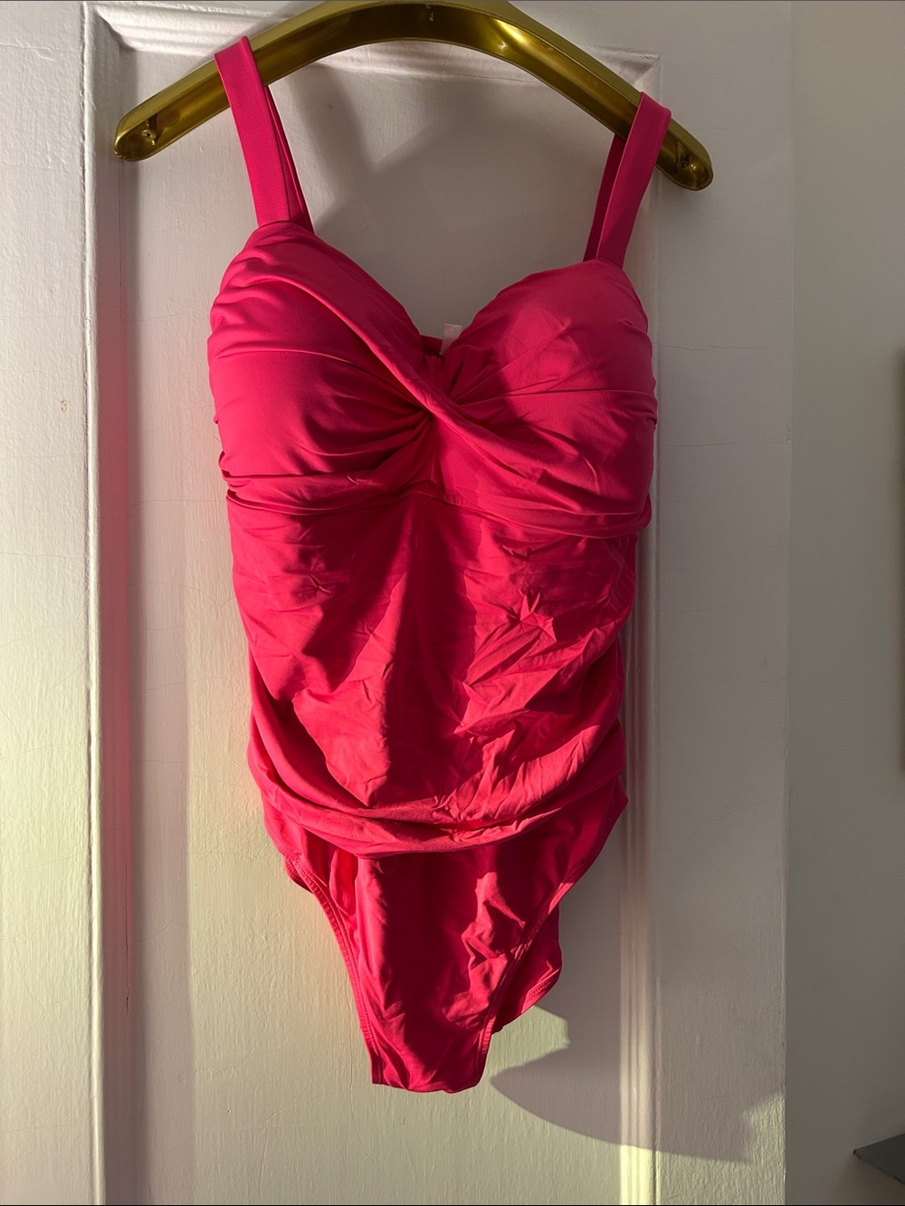 Anne Cole deep pink bathing suit
